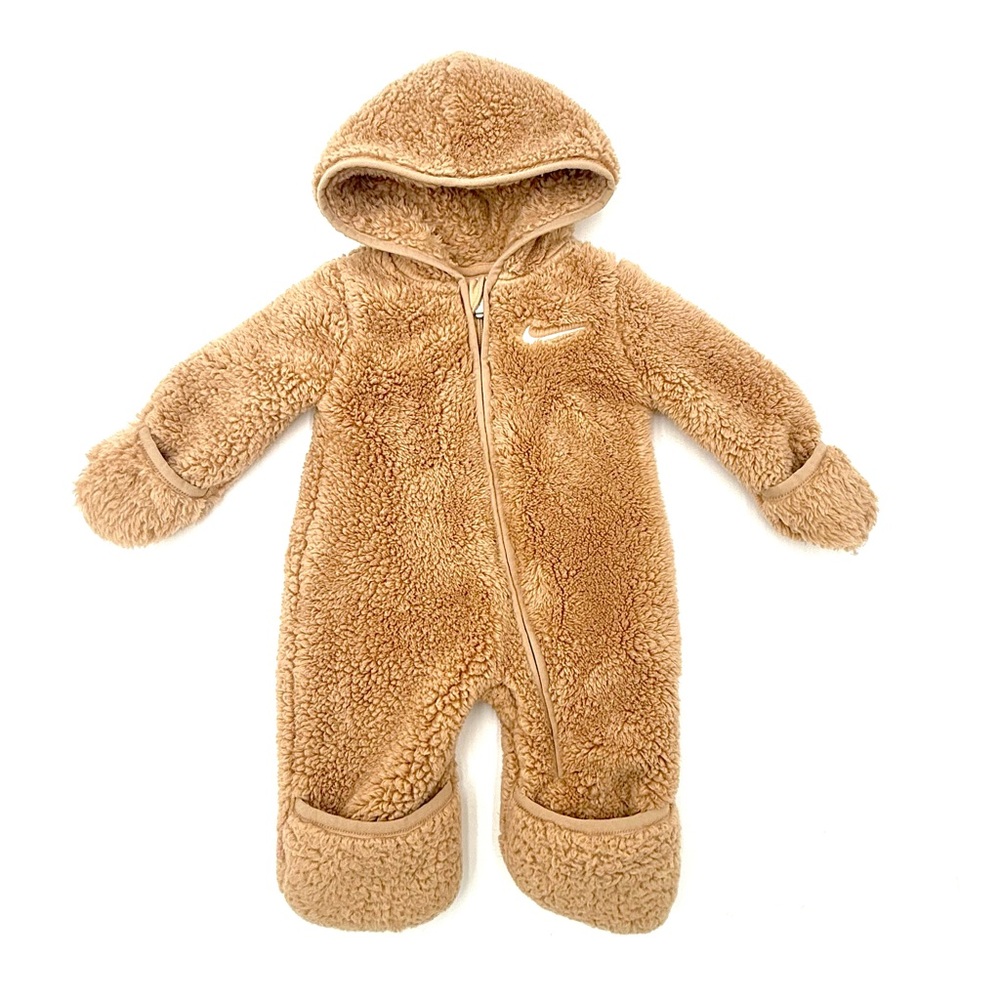 Nike Baby Unisex Hooded Sherpa Coverall Size 3 Months Ships Next Day